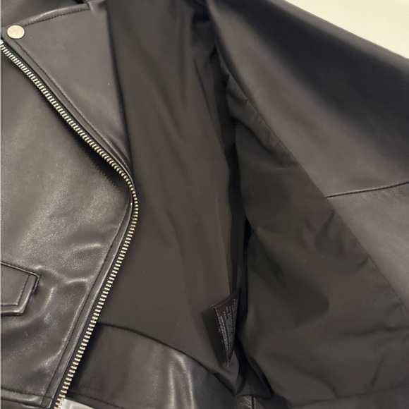 Mackage Black Leather Biker Jacket - Picture 6 of 9